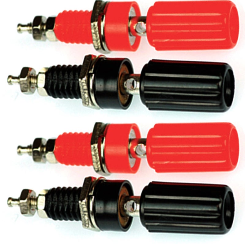 CESS Amplifier Terminal Connector Binding Post Banana Plug Jack Socket Panel/Chassis Mount Connectors - Length:1.8" (4 Pack) - Image 1